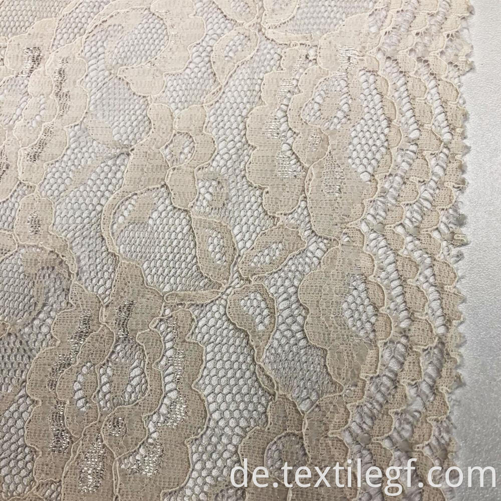 Pierced Flower Partten Lace Fabric